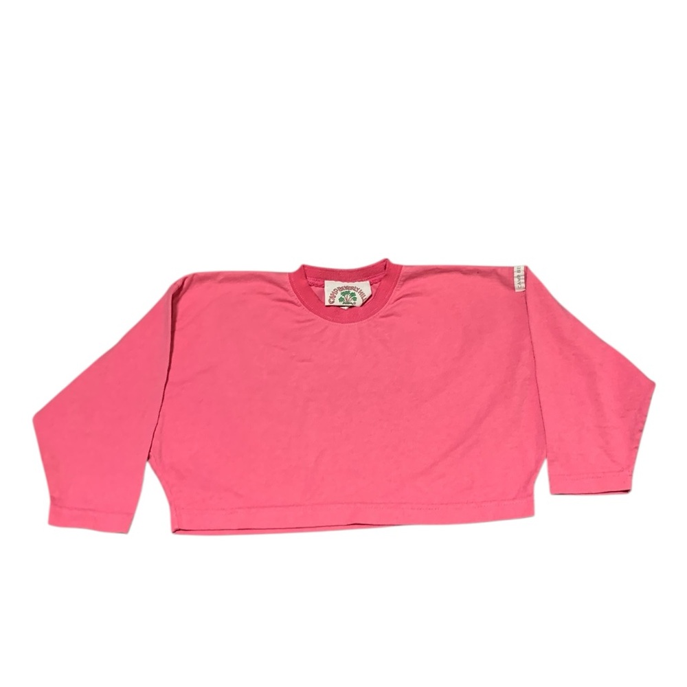 Vintage Camp Beverly Hills Cropped T-Shirt, Pink, Excellent Condition, Retro M